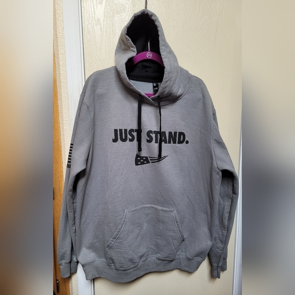 New Gray Just Stand Hoodie